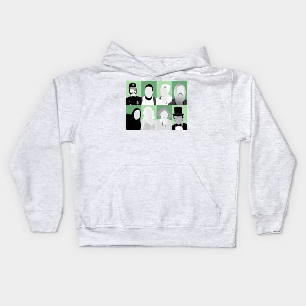 Young Frankenstien Kids Hoodie by ehaverstick